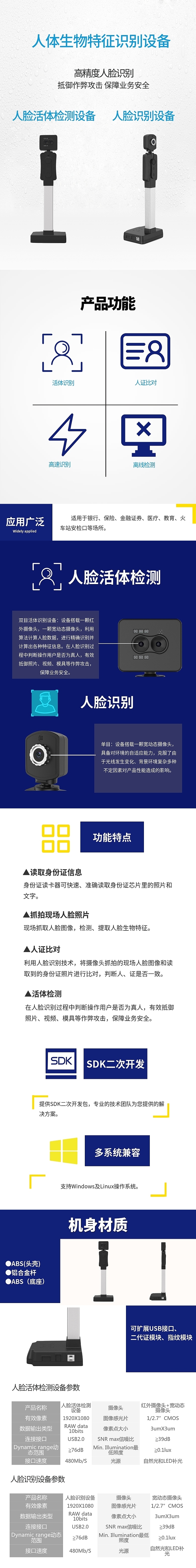 單目人臉識別設(shè)備