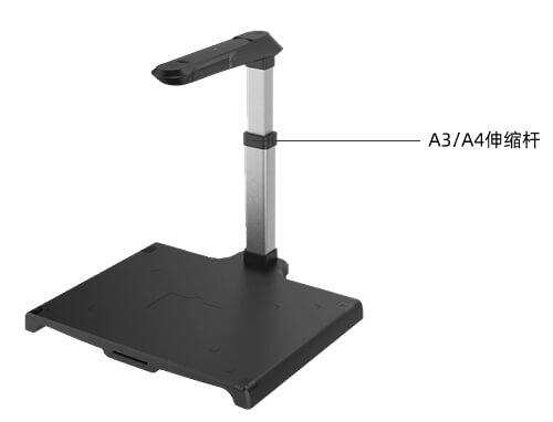 高拍儀怎么拍A3的紙？
